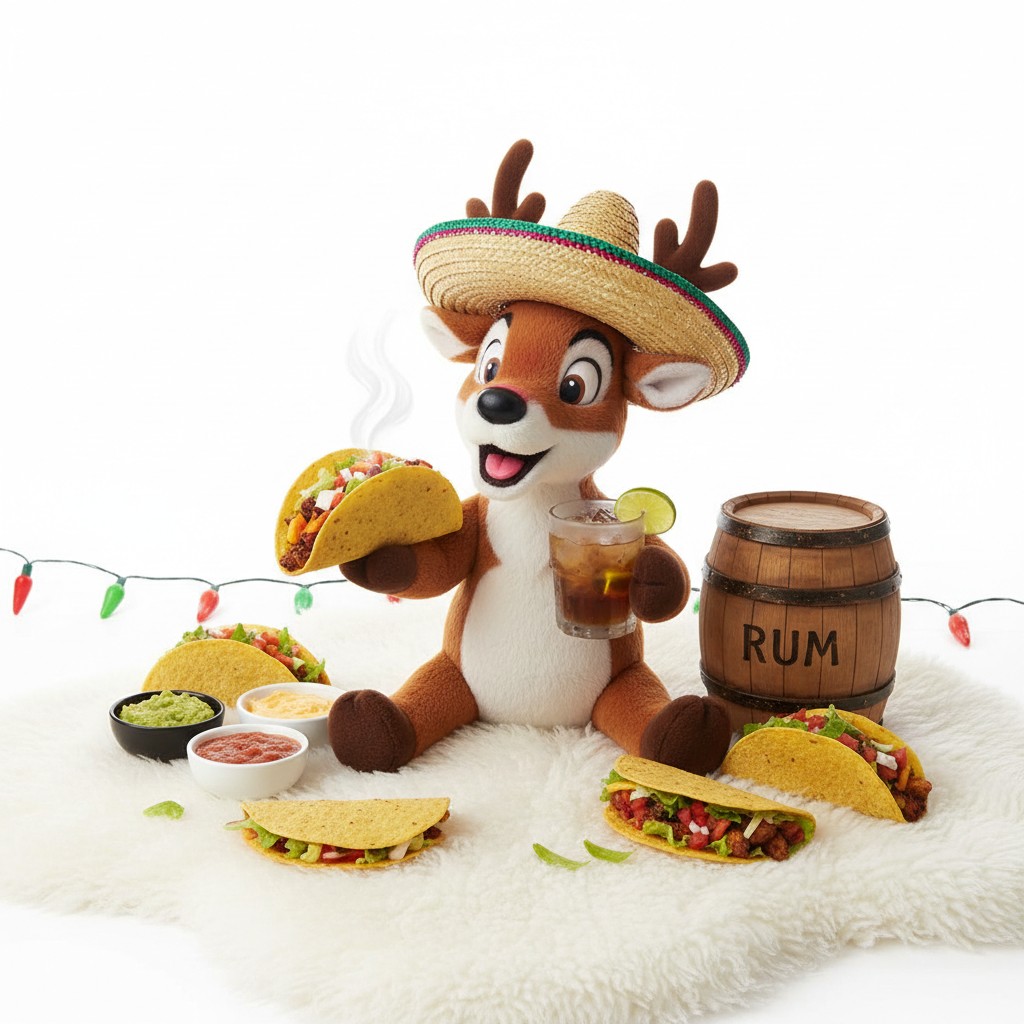Rudolph's Rum Punch Party with Chicken & Shrimp Tacos