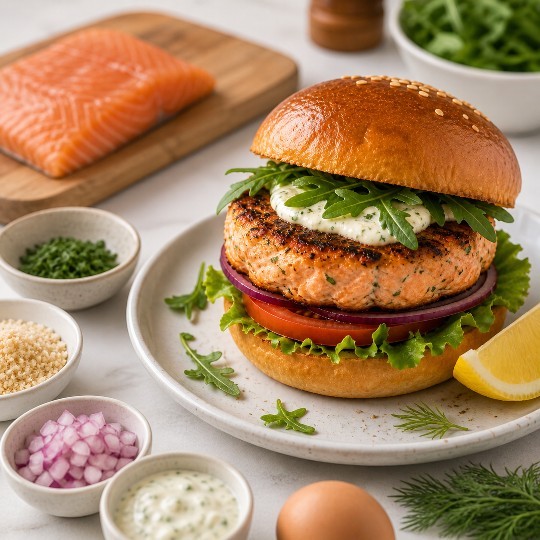 Summer Salmon Burgers