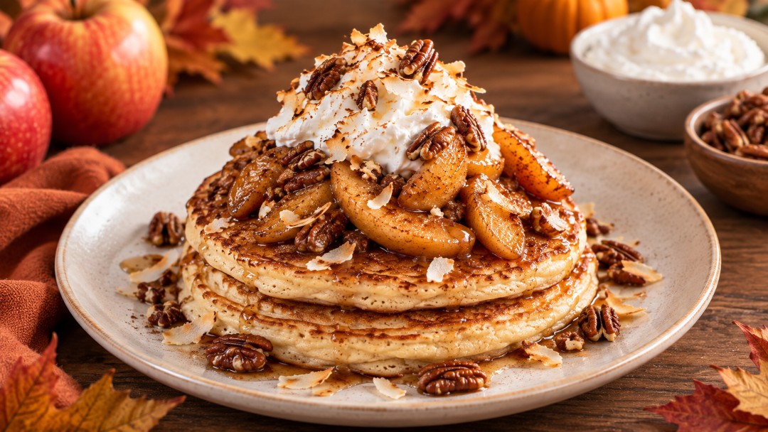 Breakfast Club: Bourbon Apple Pancakes 21+