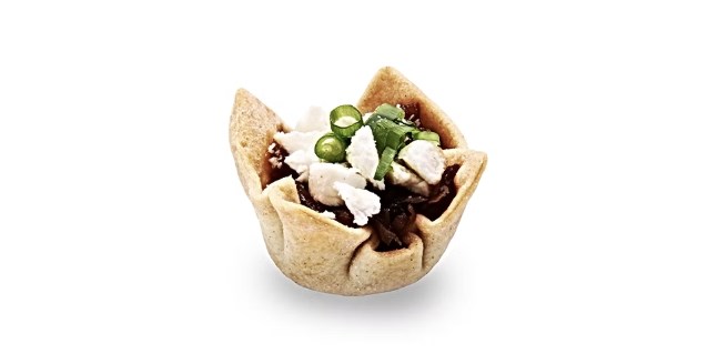 Caramelised Onion and Goats Cheese Tartlet