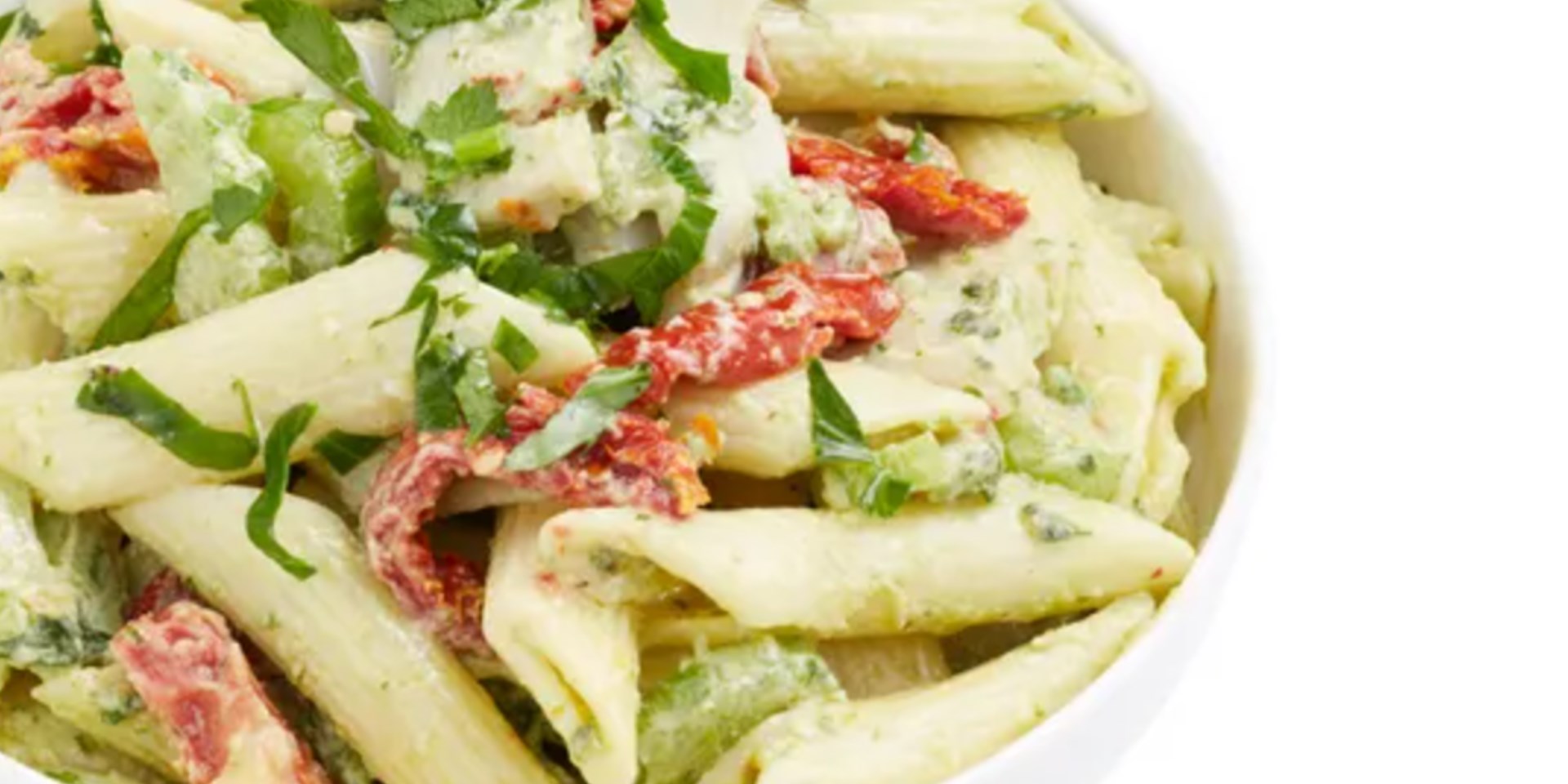 Chicken Basil Penne Pasta Salad