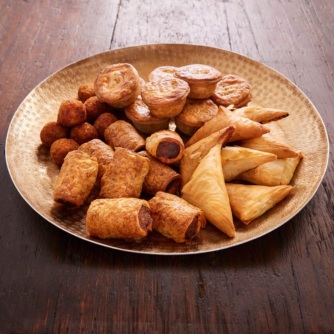 Mezze selection - Merguez (spicy lamb sausage) hummus & dukkha, falafel ...